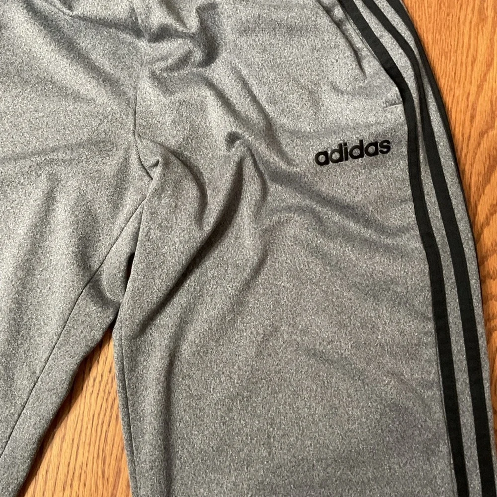 Adidas Gray Men's Pants with drawstring size medium